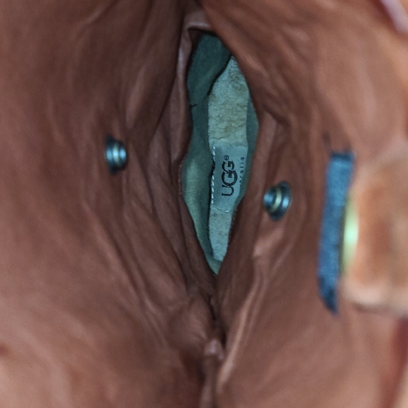 Ugg Highkoo coral leather slouchy boots 7 - Picture 12 of 16